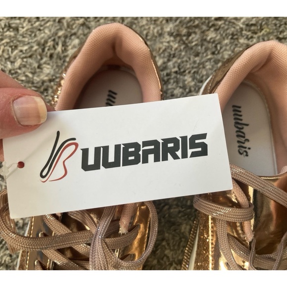 NWT Rose Gold Glitter Sneakers - Picture 8 of 8
